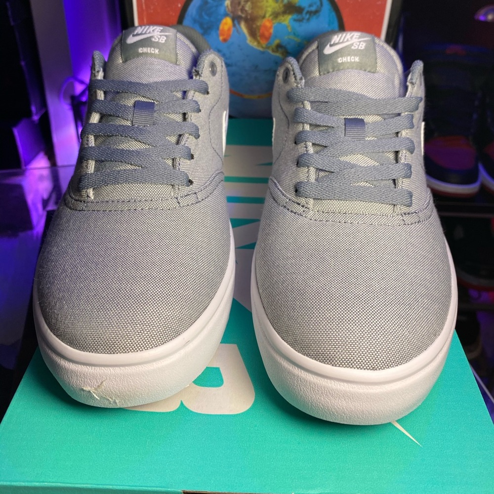 🆕 - Nike SB ✔️ Check Solar CNVS - Gray - M 8 / 10 - Picture 5 of 8